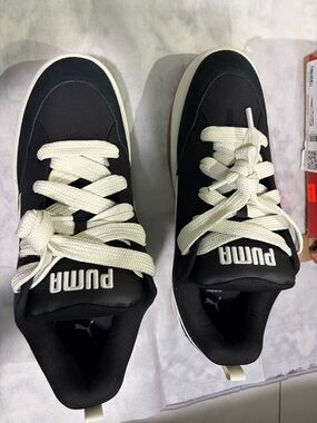 Puma Men’s Black Sneakers with White Accents